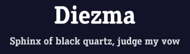 Diezma by deFharo — Serif Font — thumbnail 2