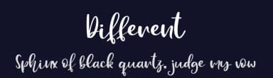 Different by Haksen Studio — Script Handwritten Font — thumbnail 2