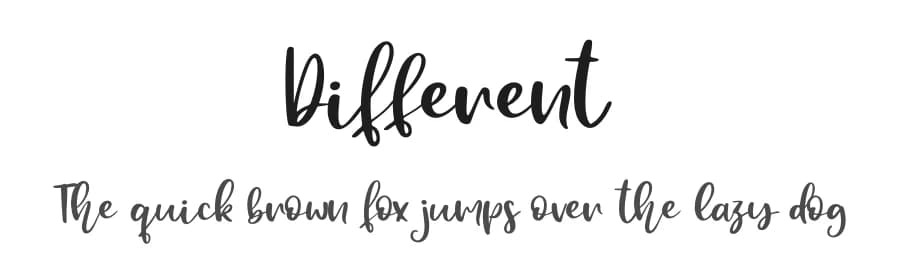 Different by Haksen Studio — Script Handwritten Font — preview 1