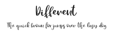 Different by Haksen Studio — Script Handwritten Font — thumbnail 1