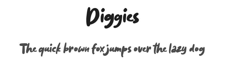 Diggies by Weape Studio — Script Handwritten Font