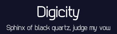Digicity by G3Typefaces — Sans Serif Font — thumbnail 2