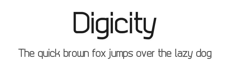 Digicity by G3Typefaces — Sans Serif Font