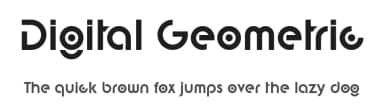 Digital Geometric by 177Studio — Sans Serif Font — thumbnail 1
