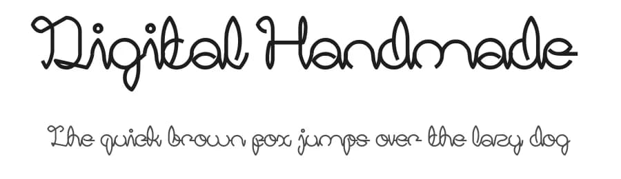 Digital Handmade by weknow — Script Handwritten Font