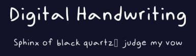 Digital Handwriting by wirm — Script Handwritten Font — thumbnail 2