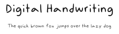 Digital Handwriting by wirm — Script Handwritten Font — thumbnail 1