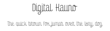 Digital Kauno by Fenotype — Script Handwritten Font — thumbnail 1