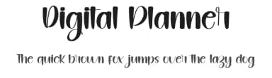 Digital Planner by FreshtypeINK — Script Handwritten Font — thumbnail 1