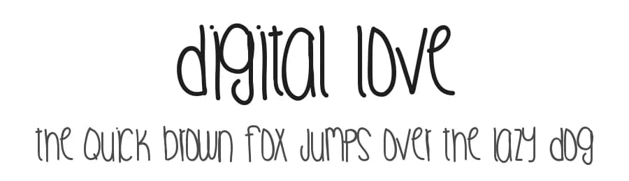 Digital Love by Des Gomez — Script Handwritten Font