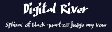 Digital River by Xerographer Fonts — Script Handwritten Font — thumbnail 2
