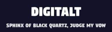 Digitalt by gluk — Sans Serif Font — thumbnail 2