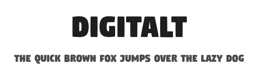 Digitalt by gluk — Sans Serif Font