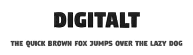 Digitalt by gluk — Sans Serif Font — thumbnail 1