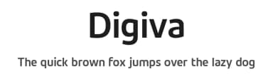 Digiva by Eko Bimantara — Sans Serif Font — thumbnail 1