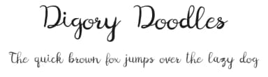 Digory Doodles by holdsworthdesign — Script Handwritten Font — thumbnail 1