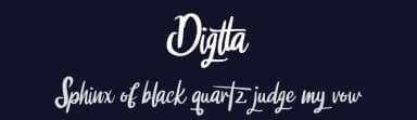 Digtta by Riki — Script Handwritten Font — thumbnail 2