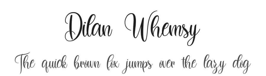 Dilan Whemsy by StringLabs Creative Studio — Script Handwritten Font