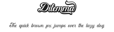 Dilemma by JunCreative — Script Handwritten Font — thumbnail 1