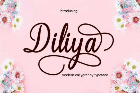 Diliya Font by AzzamStudio — Script Handwritten Font — preview 1