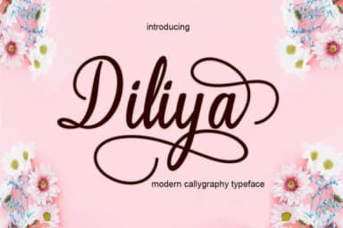 Diliya Font by AzzamStudio — Script Handwritten Font — thumbnail 1