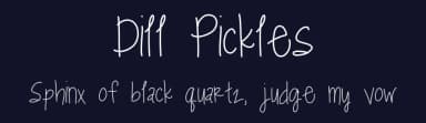 Dill Pickles by Sabrina Schleiger — Script Handwritten Font — thumbnail 2