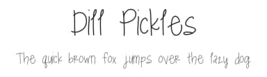 Dill Pickles by Sabrina Schleiger — Script Handwritten Font — thumbnail 1