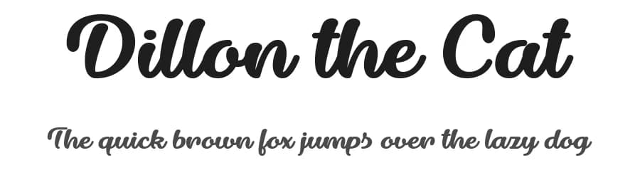 Dillon the Cat by Misti's Fonts — Script Handwritten Font