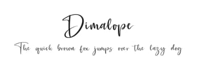 Dimalope by lyanatha — Script Handwritten Font — thumbnail 1