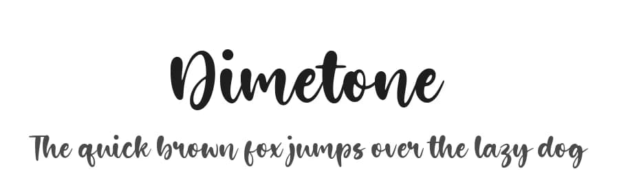 Dimetone by Timur Type — Script Handwritten Font