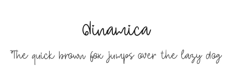Dinamica by Asd Studio — Script Handwritten Font