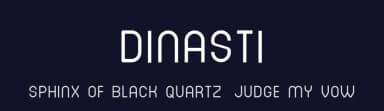 Dinasti by Michael Alexander — Sans Serif Font — thumbnail 2