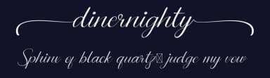 Dinernighty by Calligraphy Fonts — Script Handwritten Font — thumbnail 2