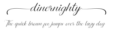 Dinernighty by Calligraphy Fonts — Script Handwritten Font — thumbnail 1