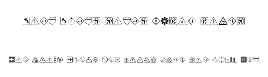 Ding Dongs signs o'the times — Dingbats Font