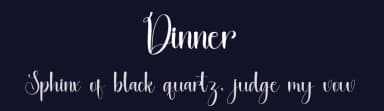 Dinner by FreshtypeINK — Script Handwritten Font — thumbnail 2