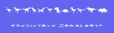 Dinosaur Icons by Woodcutter — Dingbats Font — thumbnail 3