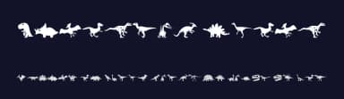 Dinosaur Icons by Woodcutter — Dingbats Font — thumbnail 2