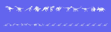 Dinosaurs by Anthony Robinson — Dingbats Font — thumbnail 3