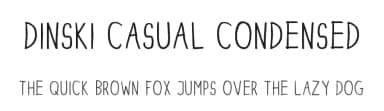 Dinski Casual Condensed by stnclknkl — Script Handwritten Font — thumbnail 1