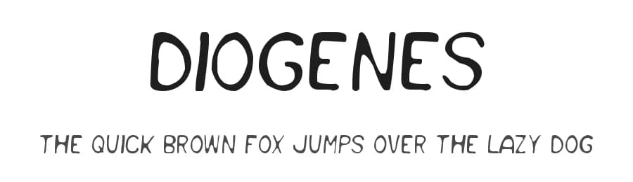 Diogenes by Woodcutter — Script Handwritten Font