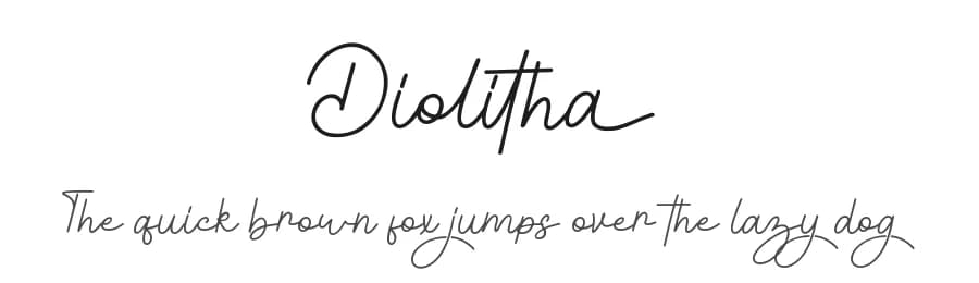 Diolitha by Attype Studio — Script Handwritten Font