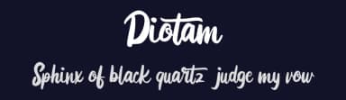 Diotam by Vunira Design — Script Handwritten Font — thumbnail 2