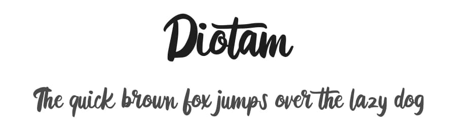 Diotam by Vunira Design — Script Handwritten Font
