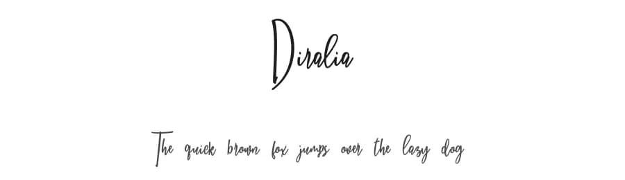 Diralia by pointlab studio — Script Handwritten Font