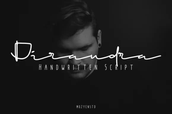 Dirandra Font by Mozyen Studio — Script Handwritten Font
