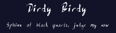 Dirdy Birdy by ThorType — Script Handwritten Font — thumbnail 2