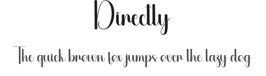Directly by Scratchones — Script Handwritten Font