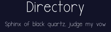Directory by Morgan Reynolds — Sans Serif Font — thumbnail 2