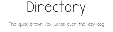 Directory by Morgan Reynolds — Sans Serif Font — thumbnail 1